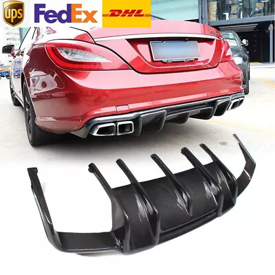 For Mercedes Benz CLS Class W218 CLS63 AMG Carbon Fiber Rear Bumper Diffuser Lip • $268