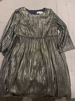 Lili Gaufrette Stunning Shimmering Dress Girls Sz 5 • £3.95