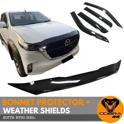 Bonnet Protector And Weather Shields Suit Mazda Bt50 2021+ Models Weathershields • $145