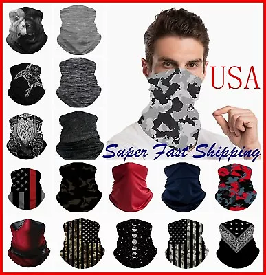 Bandana Face Masks Cover Balaclava Scarf Neck Gaiter Head Band Reusable Washable • $5.86