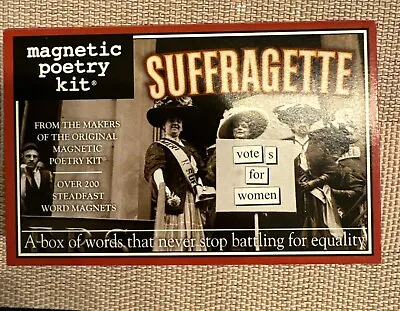 Magnetic Poetry Kit -- Suffragette • $14.99