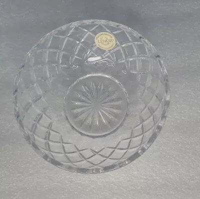 Lenox Full Lead Crystal Candy Dish Bowl  Diamond Design 5 Inch • $6.99
