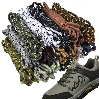 ✅✅✅ HIKING WORK Round Shoe BOOT Laces With Nice Colour Ranges 60cm To 200cm ✅✅✅ • £3.19