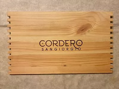 1 Rare Wine Wood Panel Cordero San Giorgio Vintage CRATE BOX SIDE 3/24 1309 • $7.95