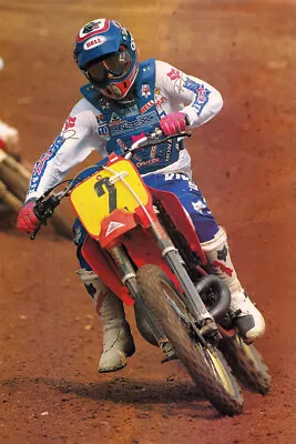 Ricky Johnson Motorcycle Cross Country Racer Star Wall Art Home - POSTER 20x30 • $23.99