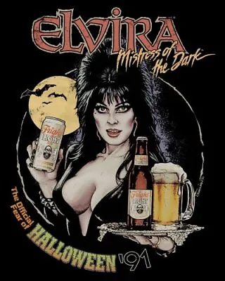 Elvira Mistress Of The Dark Movie Halloween Basic Black Vtg T Shirt S-5XL NH1378 • $9.99