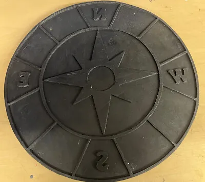 CONCRETE Cement Plaster BORDER ART STAMP Directional Compass 20” Imprint MAT New • $45