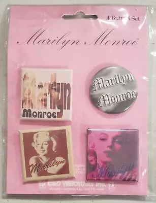 Marilyn Monroe Four Pack Buttons Pins • $6