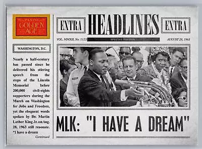 2012 Panini Golden Age Martin Luther King Headlines #6 • $1.99