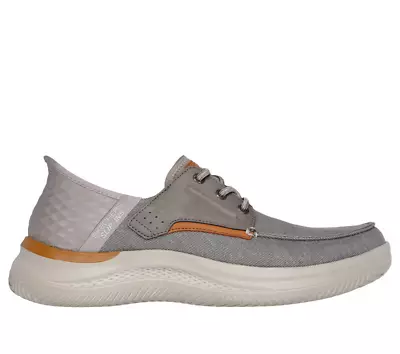 Men's Skechers Slip-ins RF Hasting - Niko Moc Toe Comfort TAUPE Medium Size US • $48.99