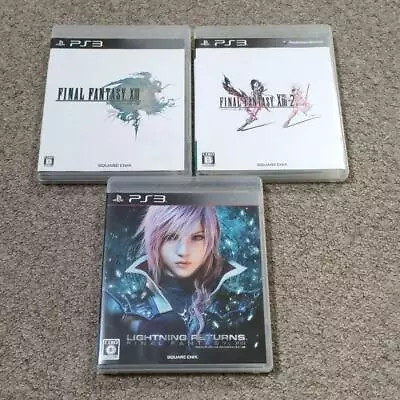 Lot 3 Final Fantasy 13 Xiii & Xiii-2 & Lightning Returns Set PS3 From Japan • $56.46