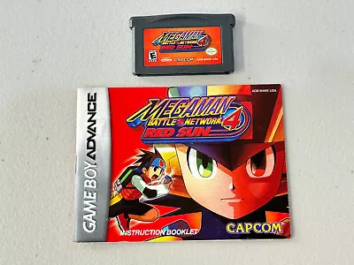 Mega Man Battle Network 4 Red W/Booklet (Game Boy Advance GBA) Authentic • $37.95