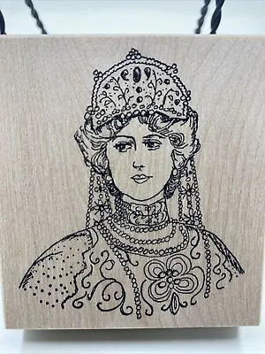 Her Majesty - Queen's Ink - Czarina Wood Rubber Stamp • $12.77