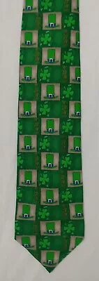 Lucky Charm & Hat Tie Green Irish St Patrick Clover  • $1