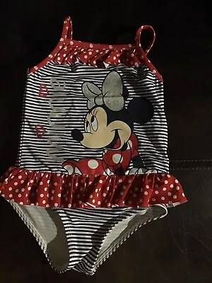 £0.99 • Buy Girls Minnie Mouse Swimming Costume 18-24 Months