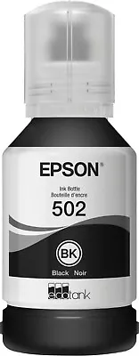 🔥 EPSON 502 Ink Bottle (127ml) Black - Genuine (Sealed) Expires: 10/2028 • $12.99