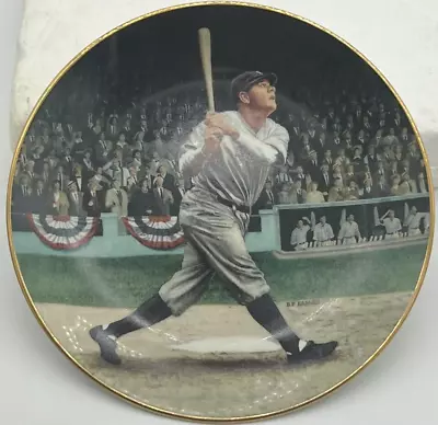 Vintage Babe Ruth The Called Shot Delphi Legends Of Baseball Collector Plate • $17.95