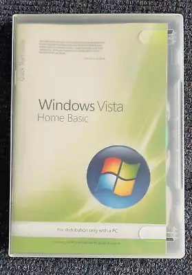 New Genuine Original Microsoft Windows Vista Basic With Product License Key • $89