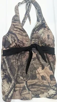 Mossy Oak Infinity Camo Halterkini Swim Top Camouflage Swimwear • $20