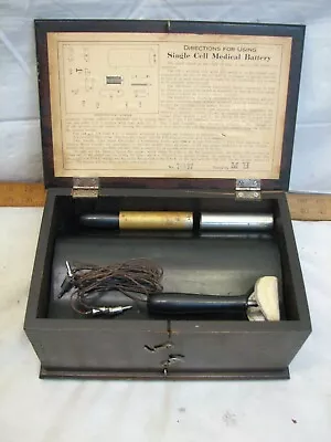 Vintage Dry Cell Battery Magneto-Electric Machine Quack Medical Shock Therapy • $119.99