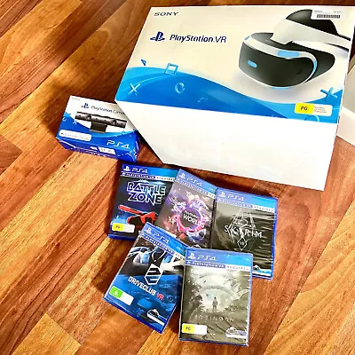 (Unopened) PlayStation 4 VR Headset With Camera Controller And 5 Games • $299