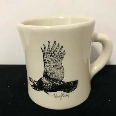 Vintage VICTOR Richard E Bishop Coffee Cup Mug Wild Turkey Stoneware 1lb3oz  • $12.50