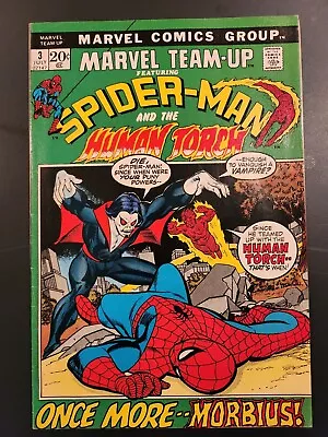 MARVEL TEAM-UP #3 1972 Key Issue Spiderman Human Torch 3rd App. Of Morbius  • $24.99