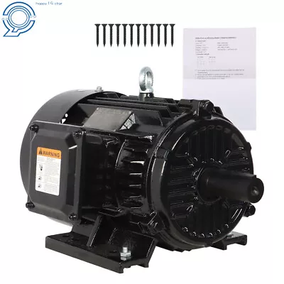 Electric Motor 5 HP 3 Phase 1800 RPM 184T Frame TEFC 230/460 Volt Severe Duty • $409.44