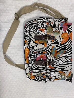 £10 • Buy Butterfly Crossbody Bag/ Zebra Print With Buckles/ Magnet Fastening