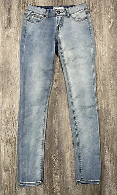 I Love H81 Skinny Jeans Size 24 Women’s Low Rise Light Blue Wash Stretch • $16