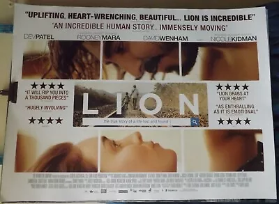 Lion  Dev Patel Original Quad Cinema Poster • £7.99