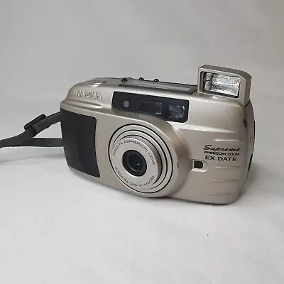 Minolta Supreme Freedom Zoom Ex Date 35mm Camera - TESTED + WORKS! • $34.99