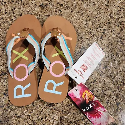 Roxy- Girls Flip Flops RG Colbee Size 12 New • $10