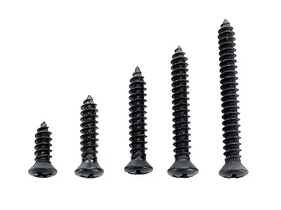 $23.70 • Buy Ford Truck Black #8 Oval Head Trim Screws- 1/2  To 1-1/2  Long- 125 Screws- #366