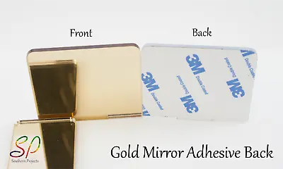 Gold Mirror With Adhesive Back 3mm  Acrylic Mirror • £6.53