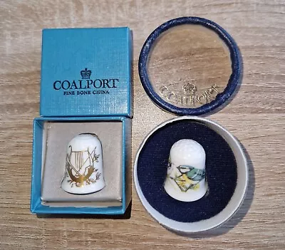 Coalport Thimbles   Allegro And Bluetit Both Boxed  • £2.99