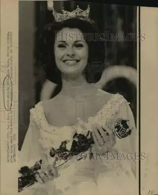 1974 Press Photo Shirley Cothran Crowned New Miss America New Jersey • $15.99