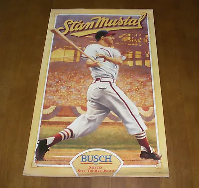 Cardinals Stan The Man Musial Busch Beer Poster  • $10