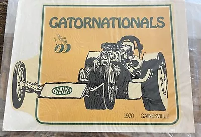 Vintage Nhra Drag Racing Water Decal 1970 Gator Nationals • $15