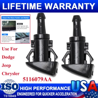 $6.99 • Buy Windshield Washer Nozzle For 2013 2014 2015 2016 2017 DODGE RAM 1500 2500 3500