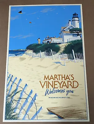 Jaws Movie Poster Martha's Vineyard Welcomes You Laurent Durieux Mondo Signed • $49.99