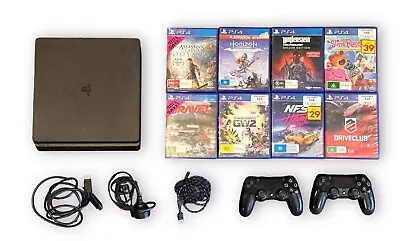 $370 • Buy PlayStation 4 Slim Console Black 500GB + 8 Games BUNDLE 