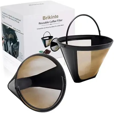 Reusable Coffee Filter For Ninja Dual Brew Coffee Maker 2 Pack Permanent Cof... • $13.99