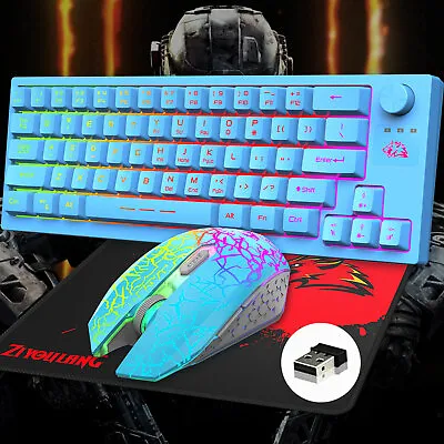$12.79 • Buy 2.4Ghz Wireless Gaming Keyboard And Mouse Set For Computer,PC,Laptops,PS4,Xbox