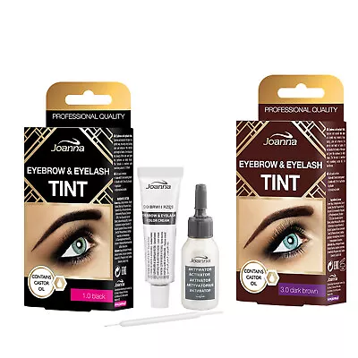 Joanna Henna Eyebrow Tint Black Dark Brown Cream Eyelash Dye Tinting Lash 15ml  • £3.99