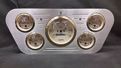 1953 1954 1955 Ford Truck 5 Gauge Billet Dash Cluster Set Insert Gold  • $279