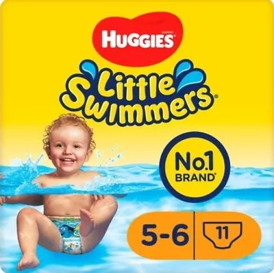 4 Packs Huggies Little Swimmers Swim Pants 5-6  12-18kg 2 Packs (44 Swim Pants)  • £6.98