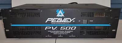 Peavey PV-500 Professional Stereo Power Amplifier 250 W 2 Channel TESTED • $269.99