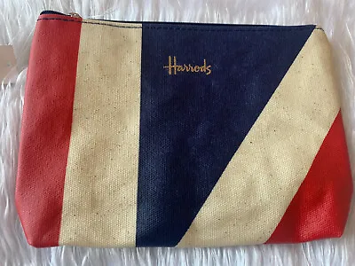 Harrods Purse Union Jack Pouch Zipped Coins Purse Brand New Christmas Gift • £12.99