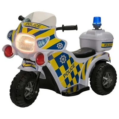 £69.95 • Buy Ride On Motorbike Police Bike Ride-On Electric Motorcycle Kid Toy 6V Battery UK